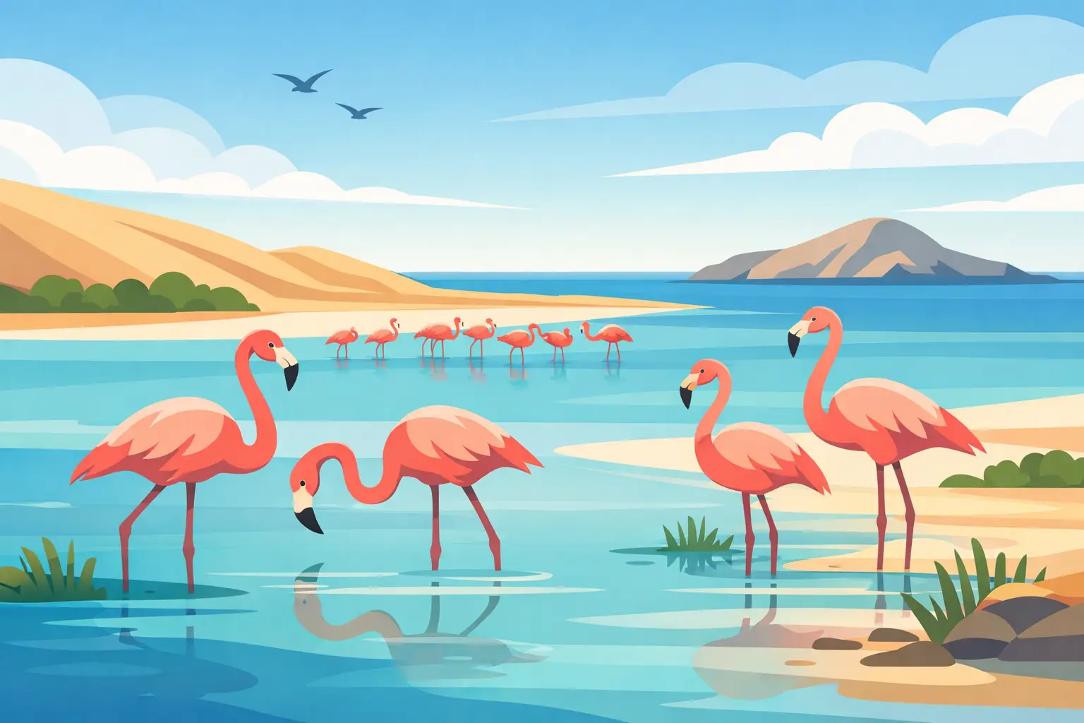 En este momento estás viendo Dónde ver flamencos en La Guajira sin perder tiempo
